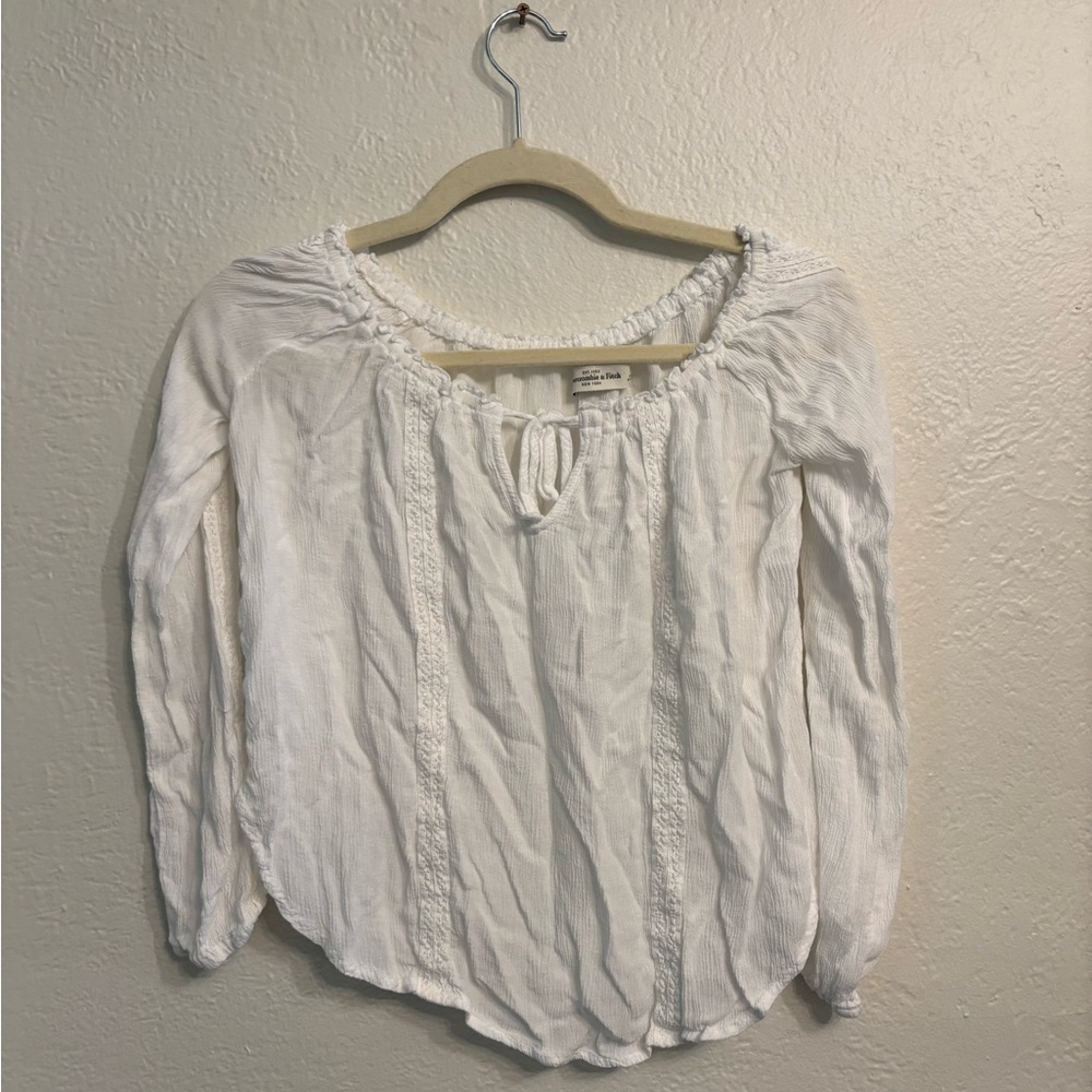 Abercrombie & Fitch off shoulder long sleeve blouse